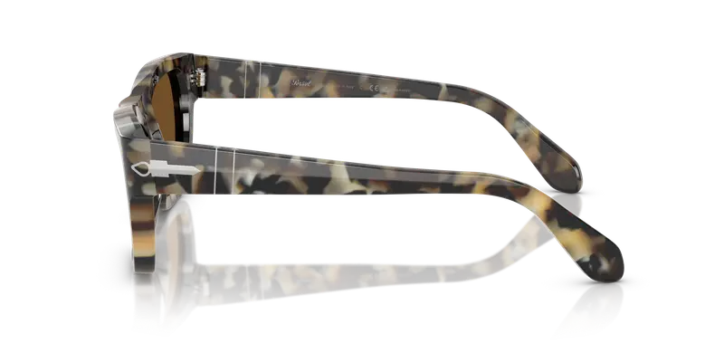 Persol Unisex PO0091S 107157 Occhiali da sole Acetato Tartaruga Marrone Farfalla Polarizzata miniatura 3