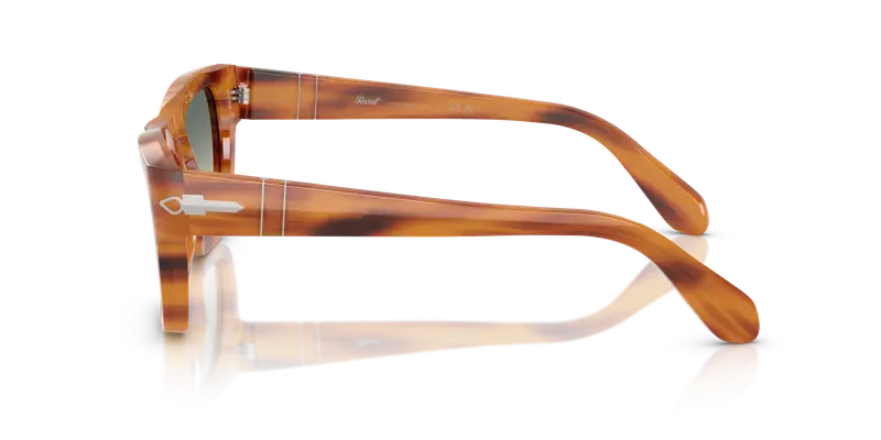 Persol Unisex PO0091S 960/3A Occhiali da sole Acetato Tartaruga Verde Farfalla Normale Sfumato miniatura 3