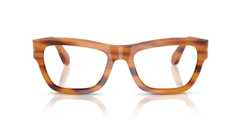 Persol Unisex PO0091V 960 Montature da vista Acetato Tartaruga Trasparente Pillow Normale miniatura 2