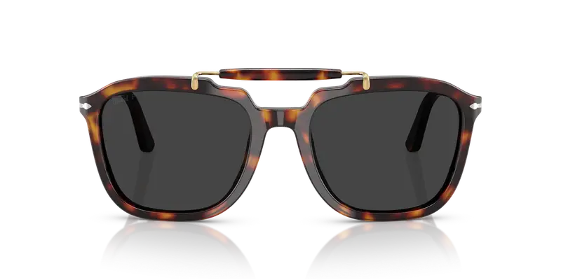 Persol Unisex PO0203S 24/48 Occhiali da sole Acetato Tartaruga Grigio Squadrata Polarizzata miniatura 2