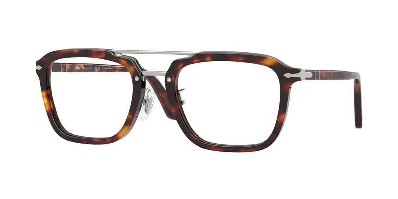 Persol Unisex PO0204V  24 Montature da vista Acetato Tartaruga Trasparente Squadrata Normale