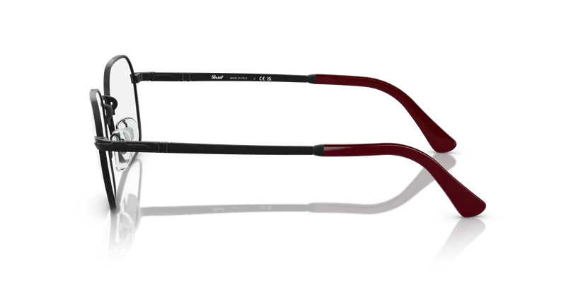 Persol Unisex PO1010V 1078 Montature da vista Metallo Nero Trasparente Pillow Normale miniatura 3