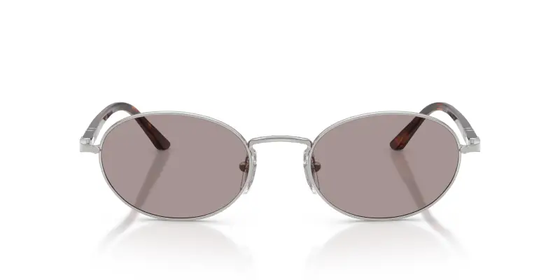 Unisex PO1018S IDA 102153 Occhiali da sole Metallo Argento Viola Rotonda Normale miniatura 3