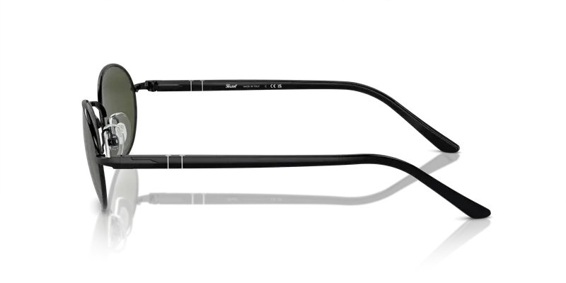 Persol Unisex PO1018S IDA 107831 Occhiali da sole Metallo Nero Verde Rotonda Normale miniatura 3