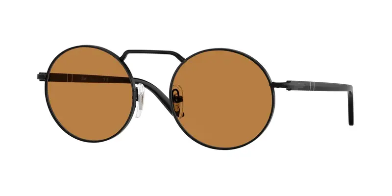 Persol Unisex PO1019S  107853 Occhiali da sole Metallo Nero Giallo Squadrata Normale