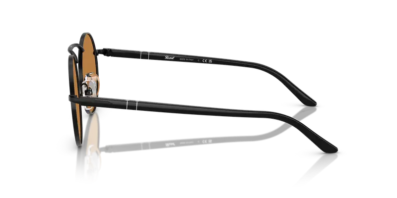 Persol Unisex PO1019S 107853 Occhiali da sole Metallo Nero Giallo Squadrata Normale miniatura 3