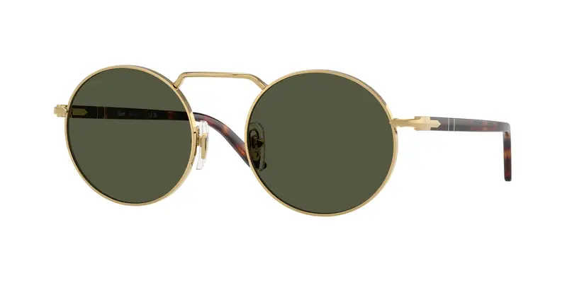 Persol Unisex PO1019S  515/31 Occhiali da sole Metallo Oro Verde Squadrata Normale