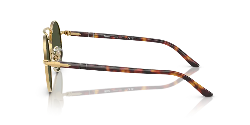 Persol Unisex PO1019S 515/31 Occhiali da sole Metallo Oro Verde Squadrata Normale miniatura 3