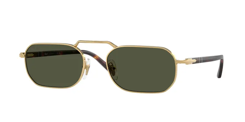 Persol Unisex PO1020S  515/31 Occhiali da sole Metallo Oro Verde Squadrata Normale