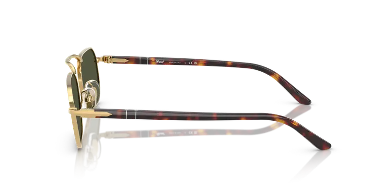 Persol Unisex PO1020S 515/31 Occhiali da sole Metallo Oro Verde Squadrata Normale miniatura 3