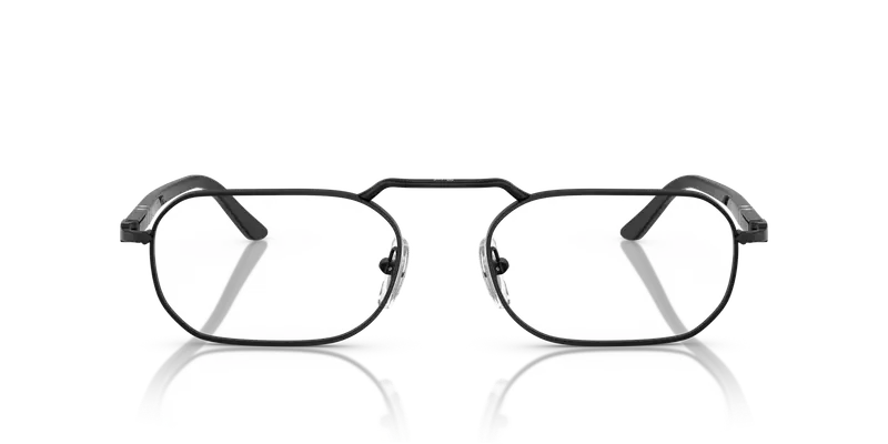 Persol Unisex PO1020V 1078 Montature da vista Metallo Nero Trasparente Squadrata Normale miniatura 2