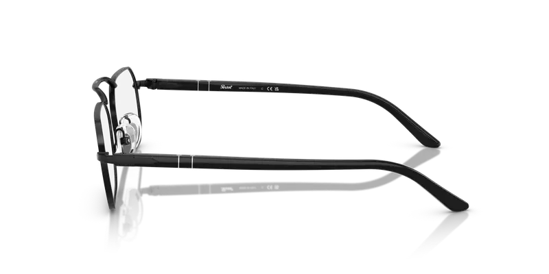 Persol Unisex PO1020V 1078 Montature da vista Metallo Nero Trasparente Squadrata Normale miniatura 3