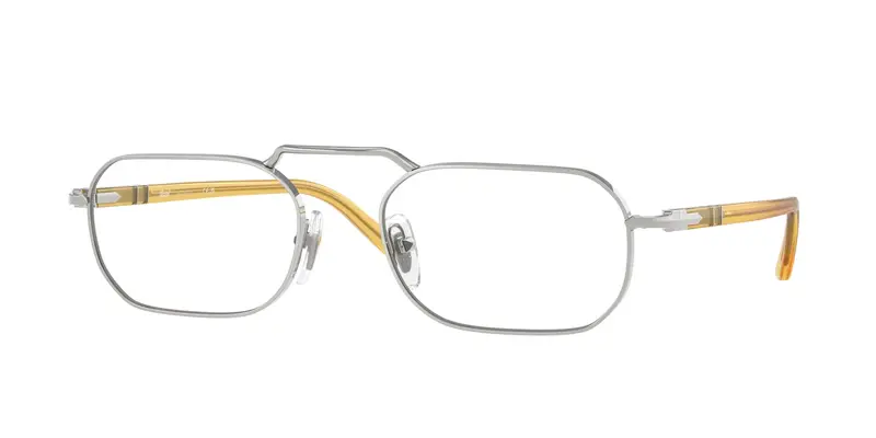 Persol Unisex PO1020V  518 Montature da vista Metallo Argento Trasparente Squadrata Normale