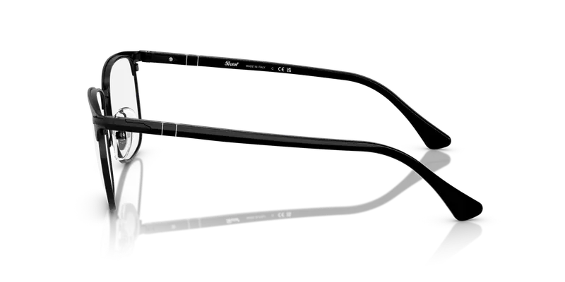 Persol Unisex PO1021V 1078 Montature da vista Metallo Nero Trasparente Squadrata Normale miniatura 3