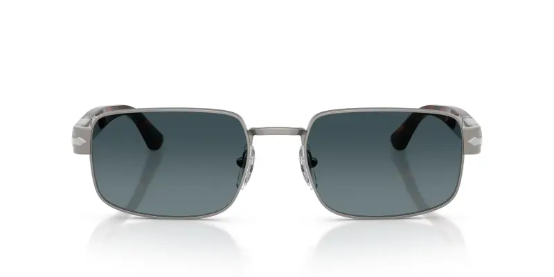 Unisex PO1022S 513/S3 Occhiali da sole Metallo Grigio Blu Pillow Polarizzata Sfumato miniatura 3