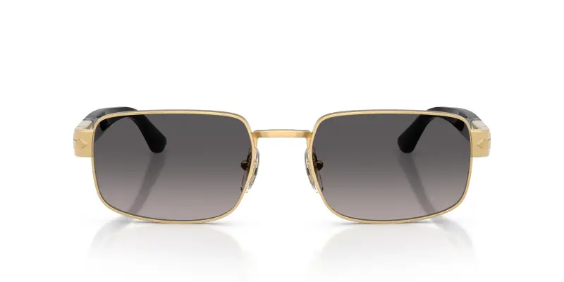 Unisex PO1022S 515/M3 Occhiali da sole Metallo Oro Grigio Pillow Polarizzata miniatura 3