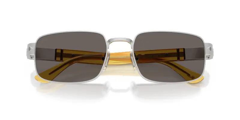 Unisex PO1022S 518/B1 Occhiali da sole Metallo Argento Grigio Pillow Normale miniatura 2