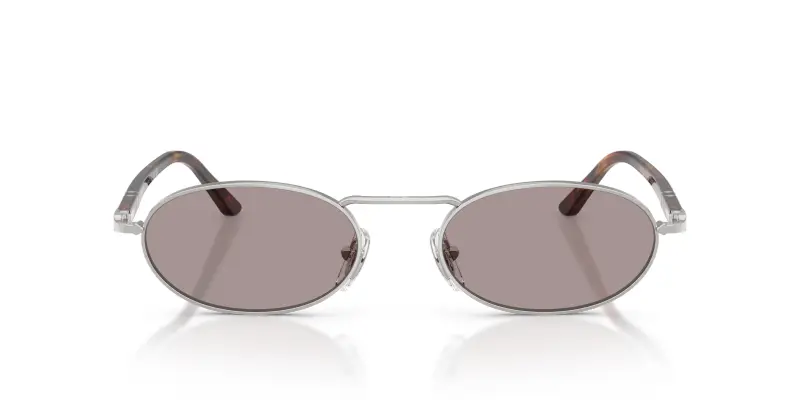 Unisex PO1023S 102153 Occhiali da sole Metallo Argento Viola Squadrata Normale miniatura 3