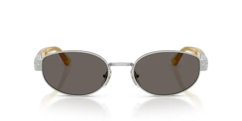 Unisex PO1024S 518/B1 Occhiali da sole Metallo Argento Grigio Rotonda Normale miniatura 3