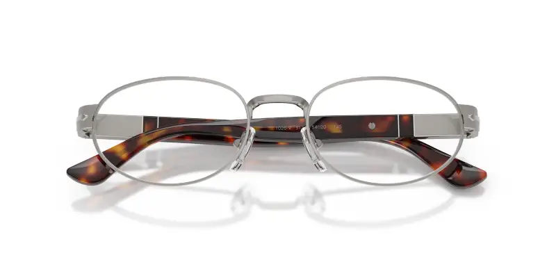 Unisex PO1026V 513 Montature da vista Metallo Grigio Trasparente Rotonda Normale miniatura 2