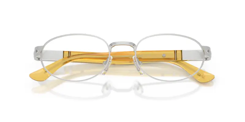 Unisex PO1026V 518 Montature da vista Metallo Argento Trasparente Rotonda Normale miniatura 2