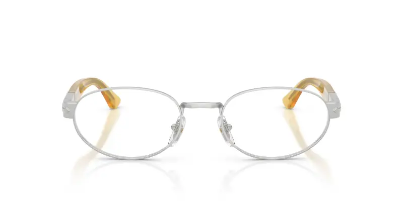 Unisex PO1026V 518 Montature da vista Metallo Argento Trasparente Rotonda Normale miniatura 3