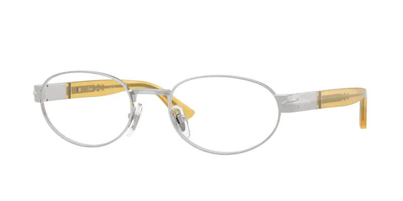 Unisex PO1026V 518 Montature da vista Metallo Argento Trasparente Rotonda Normale