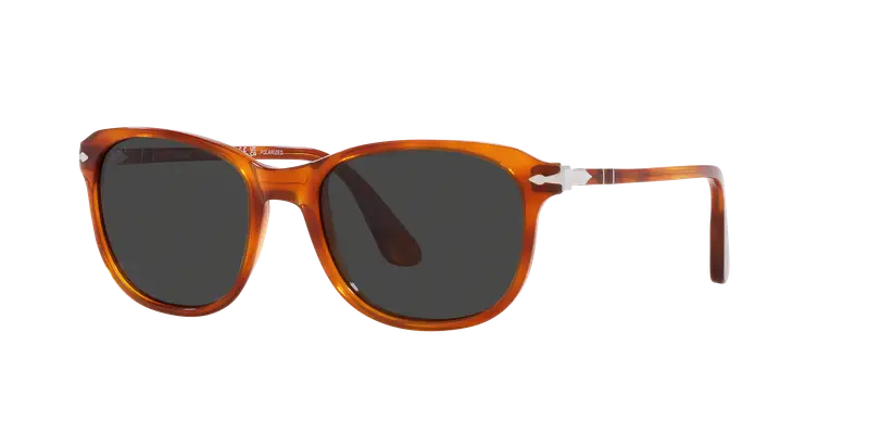 Persol Unisex PO1935S 96/48 Occhiali da sole Acetato Marrone Grigio Pillow Polarizzata miniatura 2