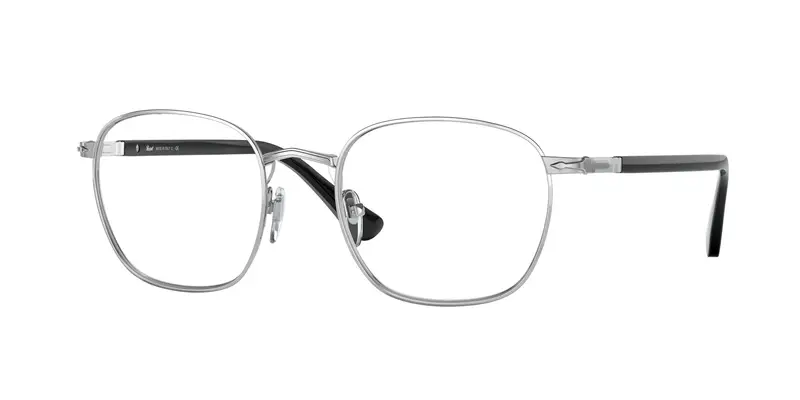 Persol Unisex PO2476V 518 Montature da vista Metallo Argento  Squadrata