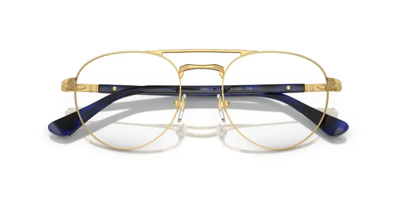 Unisex PO2495V 1141 Montature da vista Metallo Oro Pantos miniatura 2