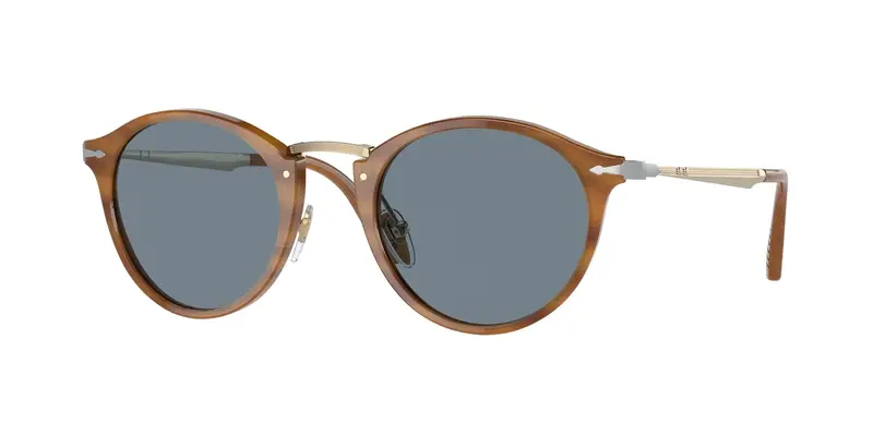 Persol Unisex PO3166S  960/56 Occhiali da sole Acetato Tartaruga Blu Pantos Normale