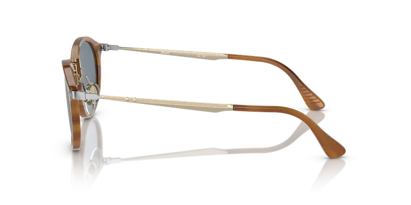 Persol Unisex PO3166S 960/56 Occhiali da sole Acetato Tartaruga Blu Pantos Normale miniatura 3