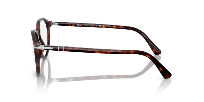 Persol Unisex PO3218V 24 Montature da vista Acetato Tartaruga Trasparente Pantos Normale miniatura 3