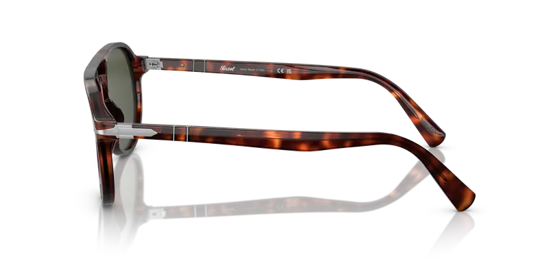 Persol Unisex PO3235S EL PROFESOR SERGIO 24/31 Occhiali da sole Acetato Tartaruga Verde Pilot Normale miniatura 3