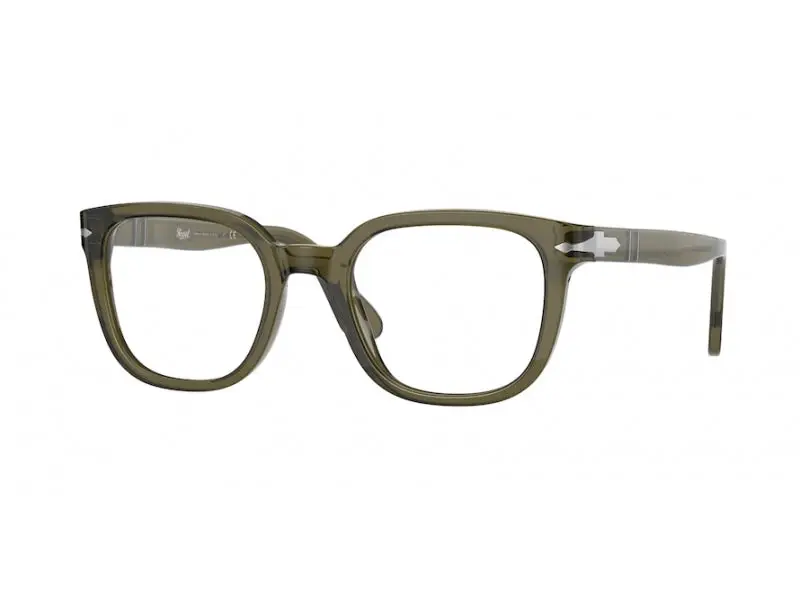 Persol Unisex PO3263V  1103 Montature da vista Acetato Grigio Trasparente Squadrata Normale