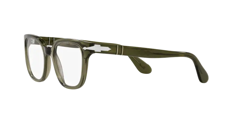 Persol Unisex PO3263V 1103 Montature da vista Acetato Grigio Trasparente Squadrata Normale miniatura 3