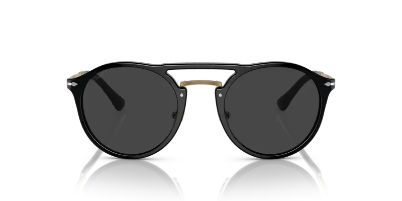 Persol Unisex PO3264S 95/48 Occhiali da sole Acetato Nero Grigio Pantos Polarizzata miniatura 2