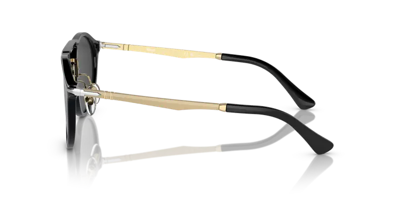 Persol Unisex PO3264S 95/48 Occhiali da sole Acetato Nero Grigio Pantos Polarizzata miniatura 3