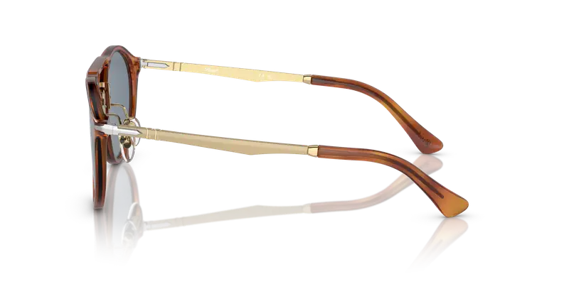 Persol Unisex PO3264S 96/56 Occhiali da sole Acetato Marrone Blu Pantos Normale miniatura 3