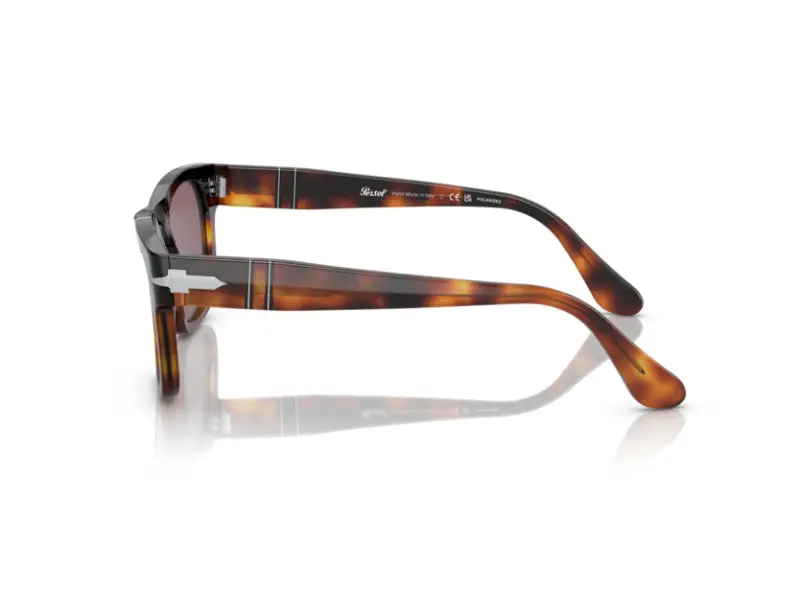 Persol Unisex PO3269S 1160AF Occhiali da sole Plastica Rosso Viola Squadrata Polarizzata miniatura 3