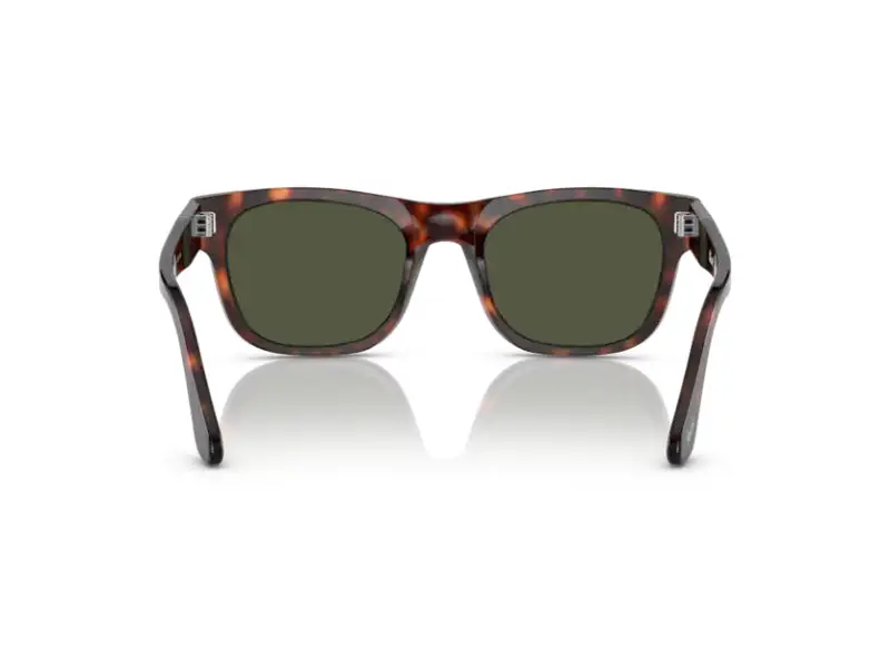 Persol Unisex PO3269S 24/31 Occhiali da sole Acetato Tartaruga Verde Squadrata Normale miniatura 2