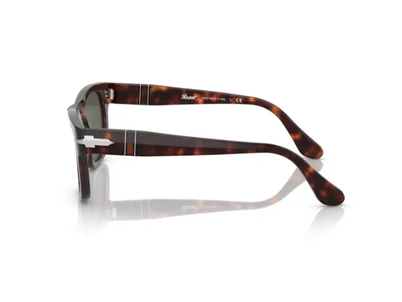 Persol Unisex PO3269S 24/31 Occhiali da sole Acetato Tartaruga Verde Squadrata Normale miniatura 3