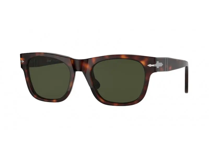 Persol Unisex PO3269S  24/31 Occhiali da sole Plastica Havana Verde Squadrata