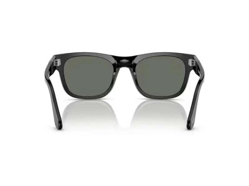 Persol Unisex PO3269S 95/58 Occhiali da sole Acetato Nero Verde Squadrata Polarizzata miniatura 2