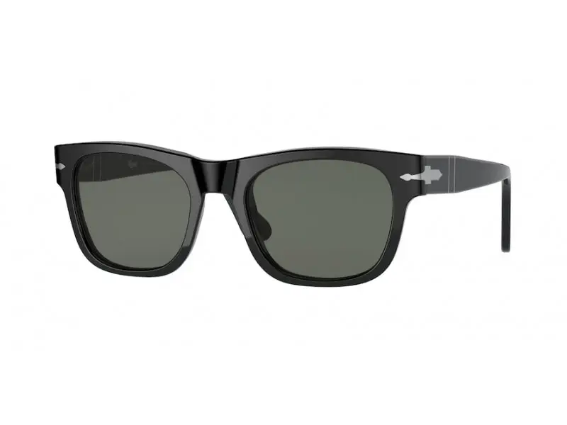 Persol Unisex PO3269S  95/58 Occhiali da sole Plastica Nero Verde Squadrata Polarizzata