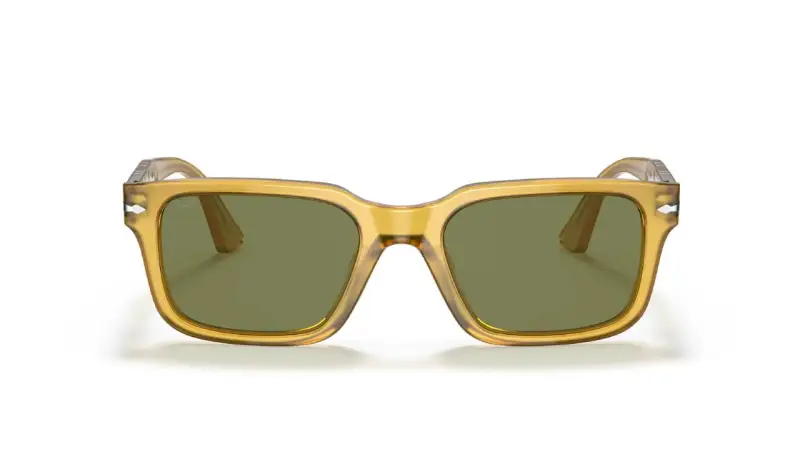 Unisex PO3272S 204/4E Occhiali da sole Acetato Giallo Verde Squadrata Normale miniatura 3