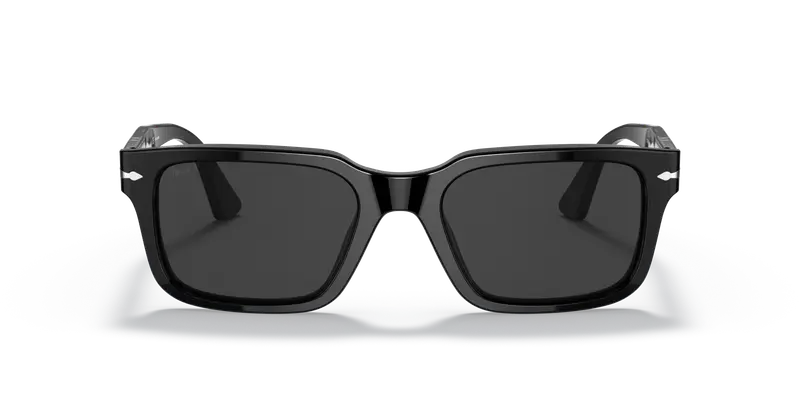 Persol Unisex PO3272S 95/48 Occhiali da sole Acetato Nero Grigio Squadrata Polarizzata miniatura 2