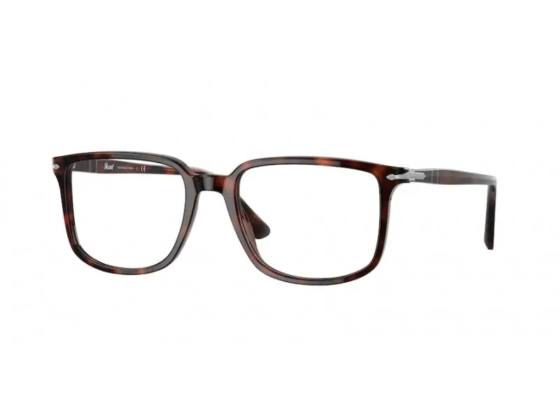 Persol Unisex PO3275V 24 Montature da vista Acetato Tartaruga Trasparente Squadrata Normale