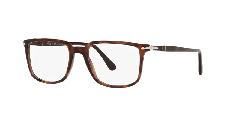 Persol Unisex PO3275V 24 Montature da vista Acetato Tartaruga Trasparente Squadrata Normale miniatura 2