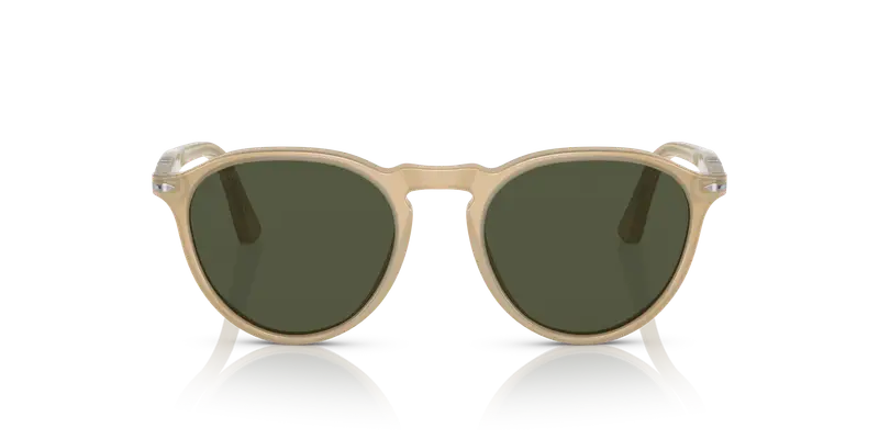 Persol Unisex PO3286S 116931 Occhiali da sole Acetato Marrone Verde Pantos Normale miniatura 2